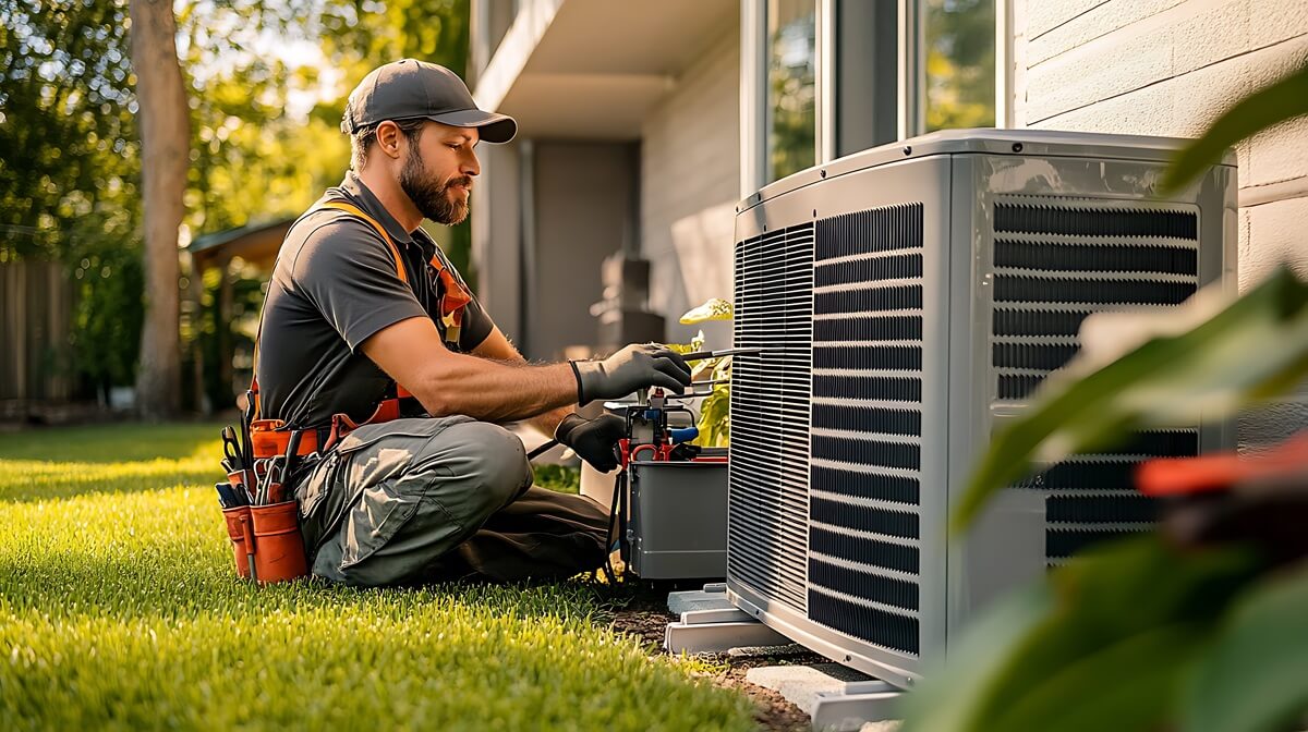 Modern HVAC systems in energy-efficient homes