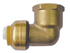 Lead-Free, Brass Push-Fit Female Elbows 3/4" [5pk, 10pk, 25pk] - Alfa Heating Supply