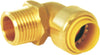 Lead-Free, Brass Push-Fit Male Elbows 3/4" [5pk, 10pk, 25pk] - Alfa Heating Supply