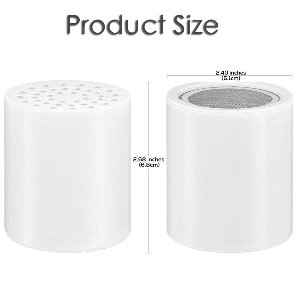 15-Stage Replacement Shower Water Filter Cartridges with Vitamin C for Hard Water - Compatible with Universal Shower Heads and Handheld Shower - Removing Chlorine, Heavy Metals, Sulfur Odor - Alfa Heating Supply