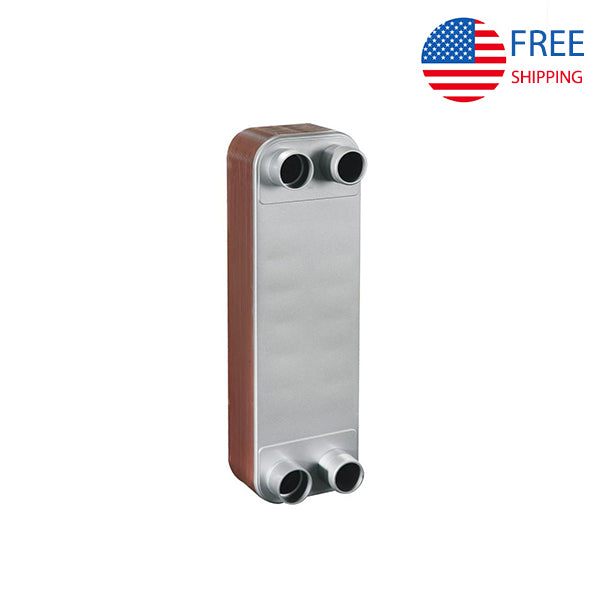 Condensers BL200 Plate Heat Exchangers for Condensation 3" NPT Soldering 80mm