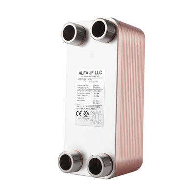 Brazed Plate Heat Exchanger - Oil Cooler BL26 Series NPT1'' - Alfa Heating Supply