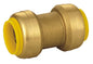 Lead-Free, Brass Push-Fit Couplings 1/2" [5pk, 10pk, 25pk] - Alfa Heating Supply