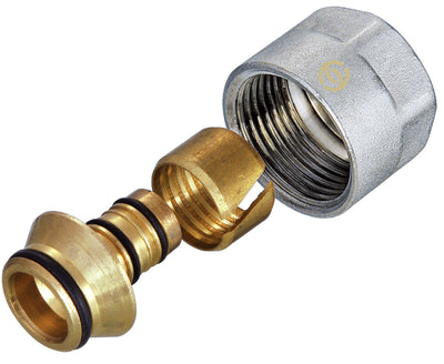 1/2" PEX Compression Connector, Manifold Adapter 2 Pack (1/2) - Alfa Heating Supply