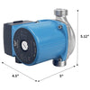 3-Speed Water Pressure Booster Stainless Steel Pump for Milk , Wine , Drink , Beverage , and Drinking Water Process