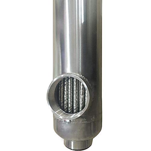 Swimming Pool Heat Exchanger - 55K Titanium Opposite Side 1" & 3/4" FPT - Alfa Heating Supply