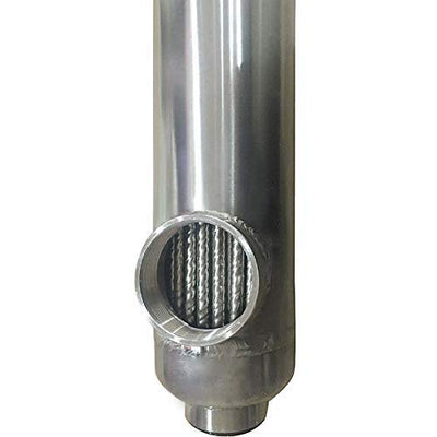 Swimming Pool Heat Exchanger - 85K SS316L Opposite Side 1 1/2" & 1" FPT - Alfa Heating Supply