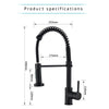 Kitchen Faucet Deck Mounted Mixer Tap 360 Degree Rotation Stream Sprayer Nozzle Kitchen Sink Hot Cold Taps