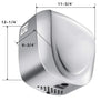 WiseWater Carbon Brush Motor Hand Dryer - Brushed Finish - Alfa Heating Supply