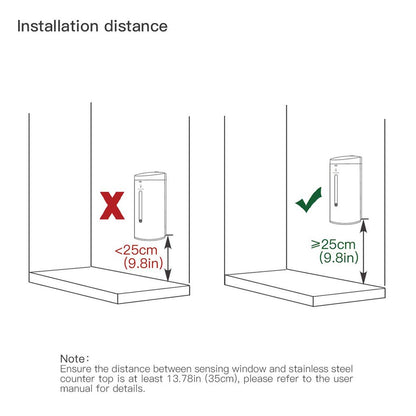 Automatic Soap Dispenser,Large Capacity 24oz/700ml - Alfa Heating Supply