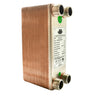Brazed Plate Heat Exchanger - 40 Plates 3"x8" 3/4"MPT 320,000 Btu - Alfa Heating Supply