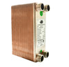 Brazed Plate Heat Exchanger - 50 Plates 3"x8" 3/4"MPT 380,000 Btu - Alfa Heating Supply