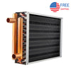 Air to Water Heat Exchanger 12x12 1" Copper Ports
