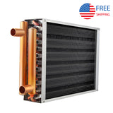 Water to Air Heat Exchanger 10x10 1" Copper Ports