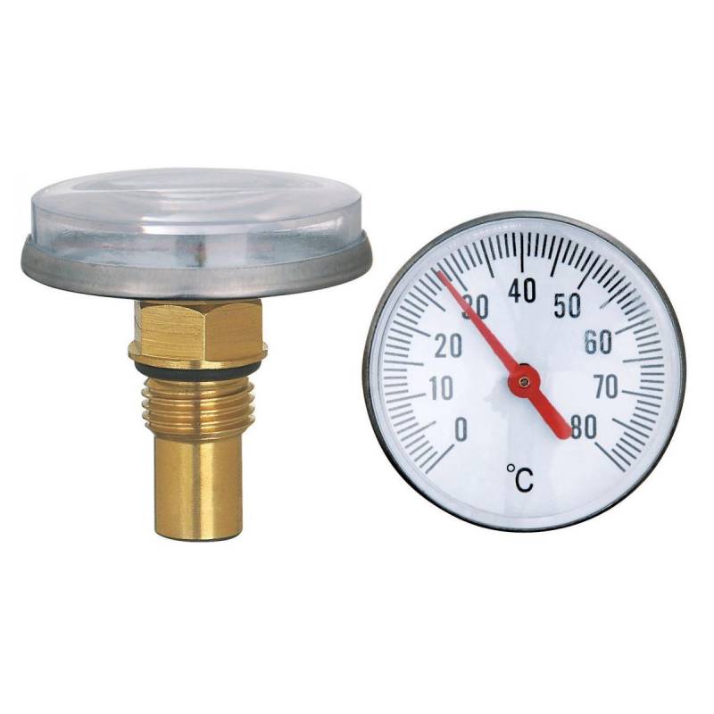 Brass Radiant Heat Manifolds with Compatible Outlets - 2 Loops 1" & 1/2" NPT For Floor Heating