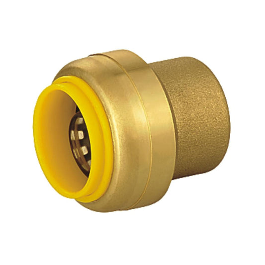 Lead-Free, Brass Push-Fit End Caps 1/2" [5pk, 10pk, 25pk]