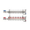 Radiant Heat Manifold Brass - 10 Loops 1" & 1/2" NPT For Hydronic Radiant Floor Heating