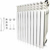 Wall Mounted Aluminum Radiator Heater 10 Sections for Room Heating, Hot Water System