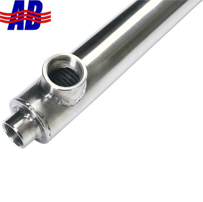 Side Arm Heat Exchanger - 33" Stainless Steel 3/4" & 1"NPT 19,000 Btu - Alfa Heating Supply